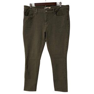 Levi’s 711 Skinny Jeans Women’s Size 33 Mid Rise Stretch Denim - Green